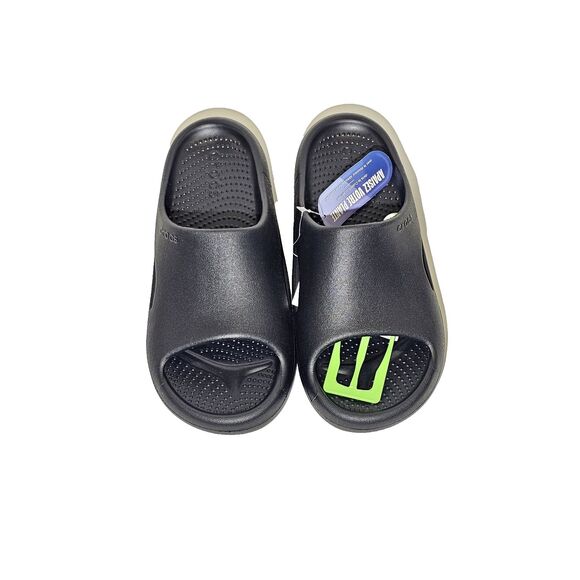 Crocs Mellow Recovery Slides Black Men’s 7 Women’s 9 Comfort Sandals 208392 NEW - Picture 2 of 4